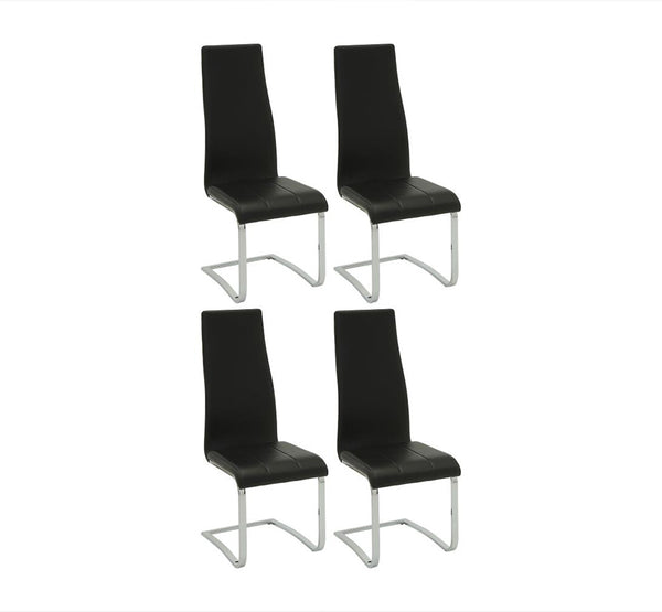 Montclair Upholstered Dining Side Chair Black (Set of 4)