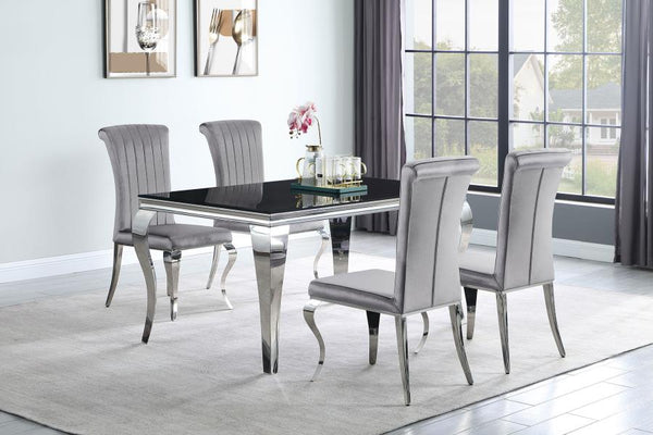 Coaster Velvet Upholstered Dining Chair (Set of 4)