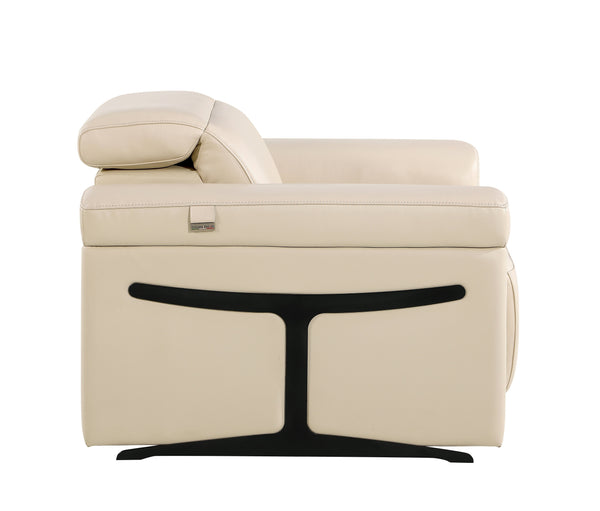 GUF DivanItalia Italian Leather Power Reclining Chair with Power Headrest