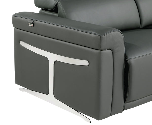 GUF DivanItalia Italian Leather Power Reclining Chair with Power Headrest