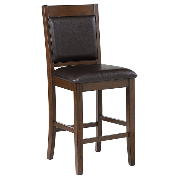 Coaster Upholstered Counter Chair Walnut Set of 2