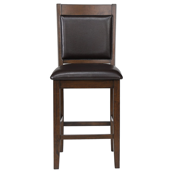 Coaster Upholstered Counter Chair Walnut Set of 2