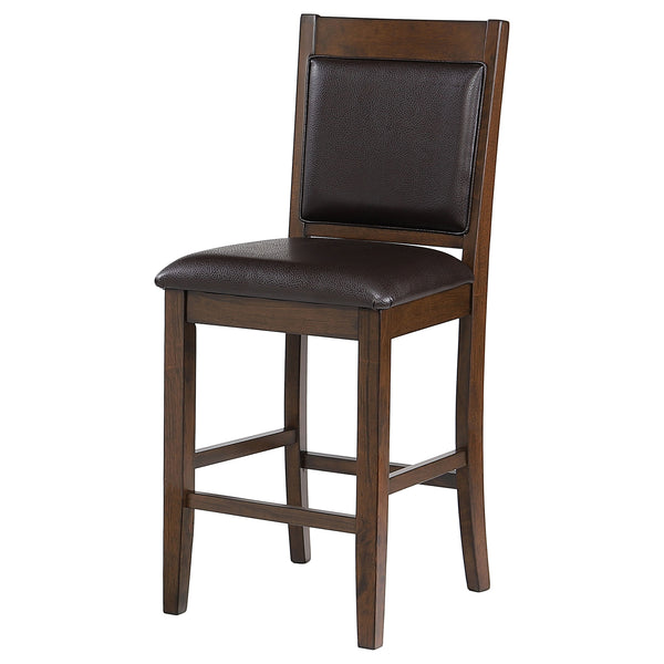 Dewey Upholstered Counter Chair Walnut Set of 2