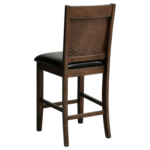 Coaster Upholstered Counter Chair Walnut Set of 2