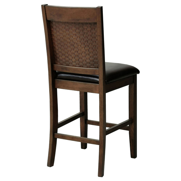 Dewey Upholstered Counter Chair Walnut Set of 2