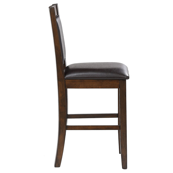 Dewey Upholstered Counter Chair Walnut Set of 2