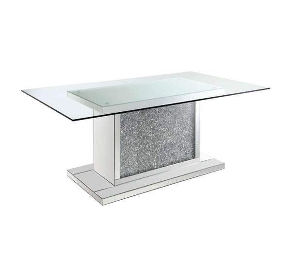 Coaster Rectangular 72-inch Glass Top Dining Table