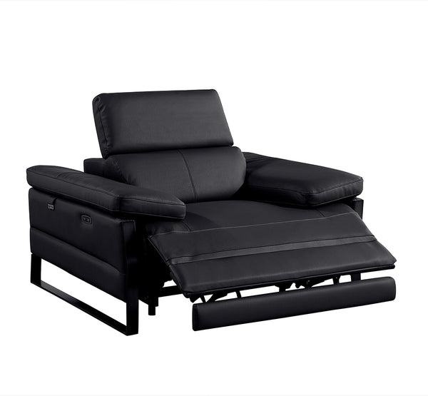 Jett DivanItalia Leather Power Reclining Chair with Power Headrests