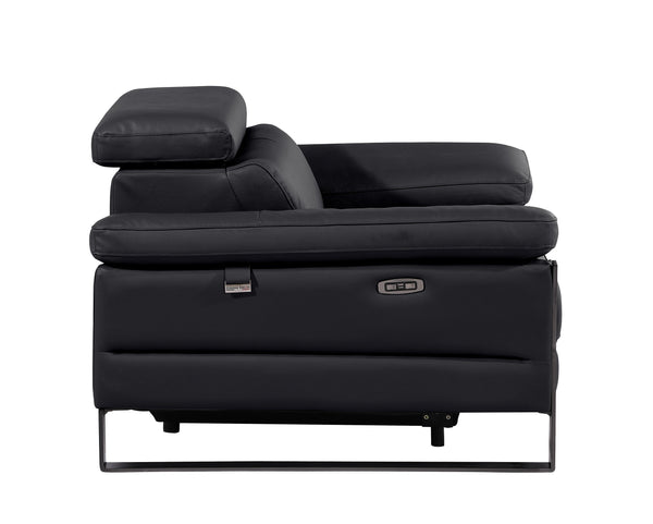 Jett DivanItalia Leather Power Reclining Chair with Power Headrests