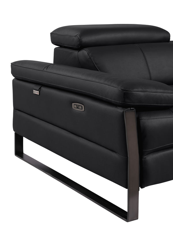 Jett DivanItalia Leather Power Reclining Chair with Power Headrests