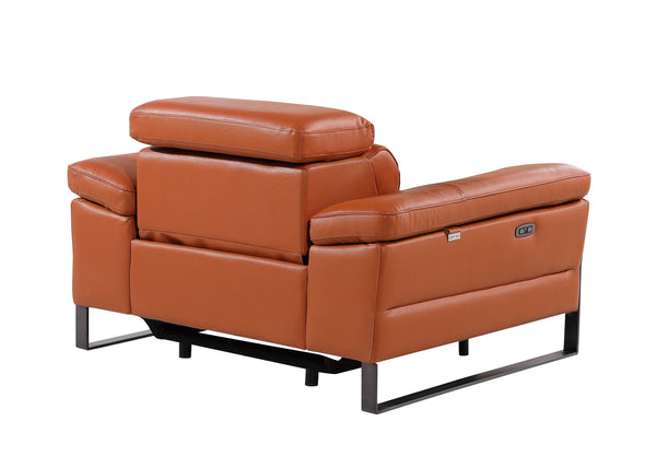 Jett DivanItalia Leather Power Reclining Chair with Power Headrests