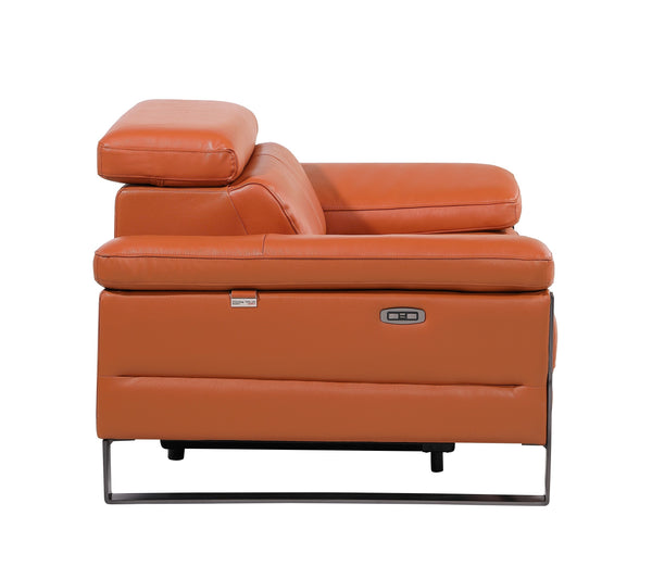 Jett DivanItalia Leather Power Reclining Chair with Power Headrests