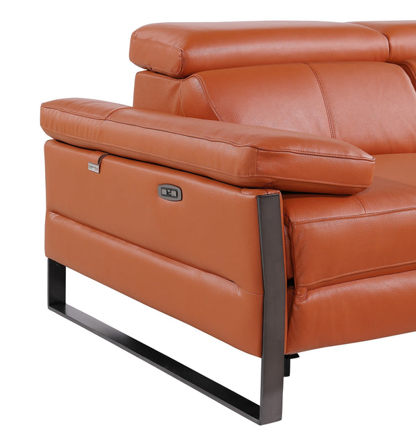 Jett DivanItalia Leather Power Reclining Chair with Power Headrests