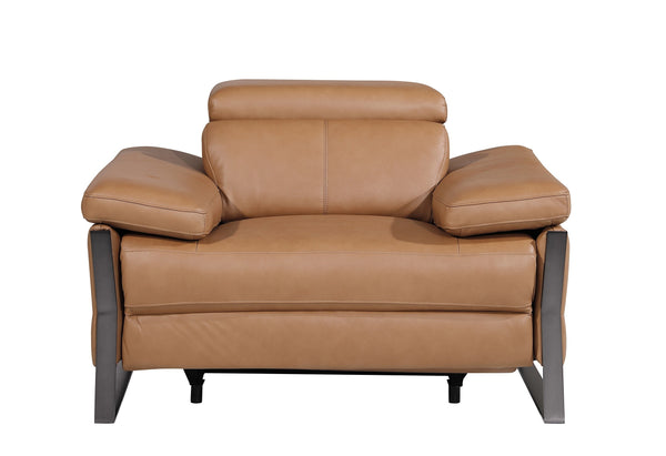 Jett DivanItalia Leather Power Reclining Chair with Power Headrests