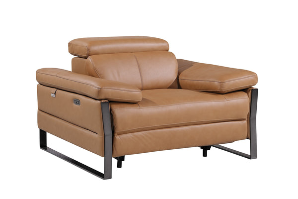 Jett DivanItalia Leather Power Reclining Chair with Power Headrests