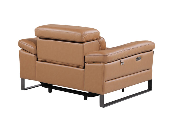 Jett DivanItalia Leather Power Reclining Chair with Power Headrests