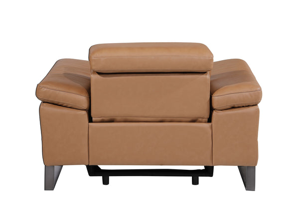 Jett DivanItalia Leather Power Reclining Chair with Power Headrests