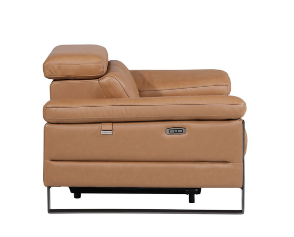 Jett DivanItalia Leather Power Reclining Chair with Power Headrests