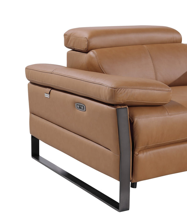 Jett DivanItalia Leather Power Reclining Chair with Power Headrests