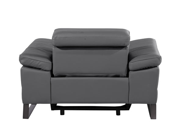 Jett DivanItalia Leather Power Reclining Chair with Power Headrests