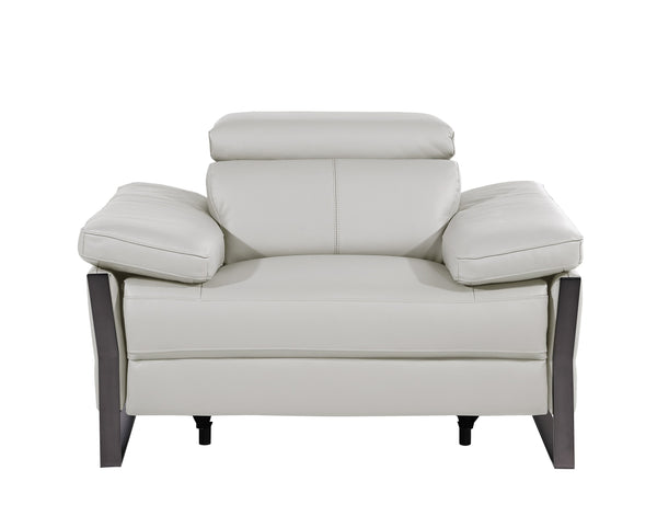 Jett DivanItalia Leather Power Reclining Chair with Power Headrests