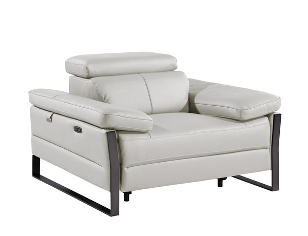 Jett DivanItalia Leather Power Reclining Chair with Power Headrests