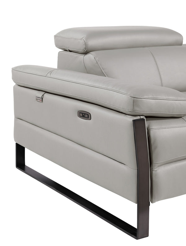 Jett DivanItalia Leather Power Reclining Chair with Power Headrests