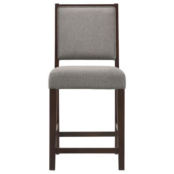 Bedford Fabric Upholstered Counter Chair Grey Set of 2