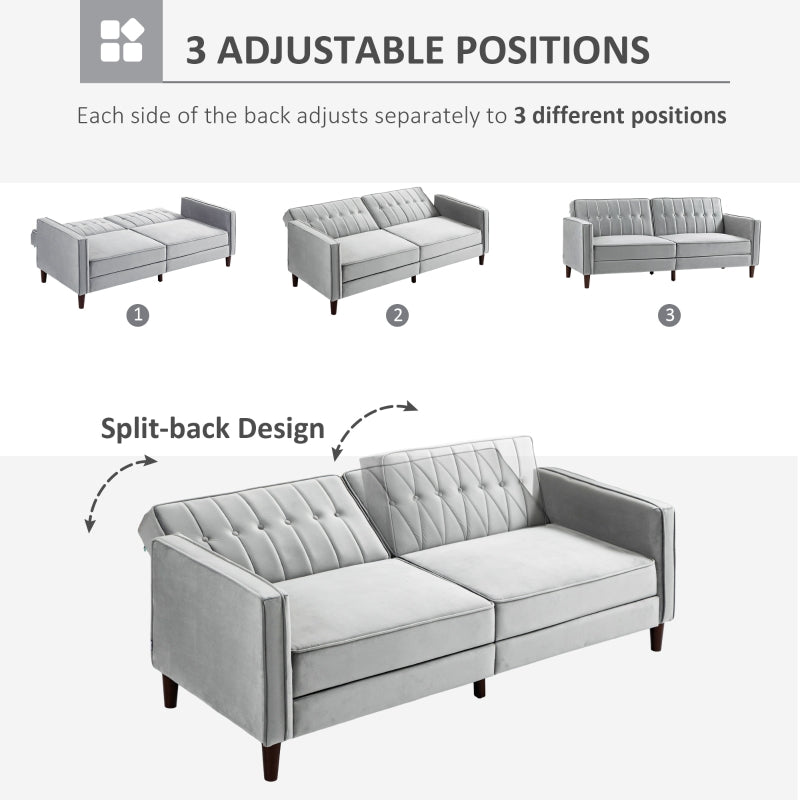 Small Sectional Sofa with Modern Compact Design, Convertible Sofa ...