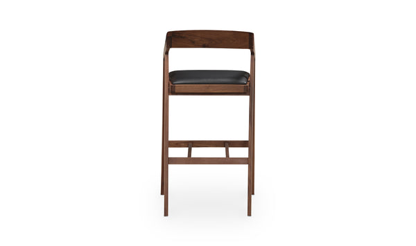 Moe's-  Padma Leather Bar Stool Brown