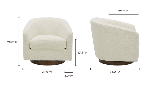 Moe's- Oscy Swivel Chair