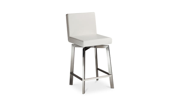 Giro Swivel Counter Stool White