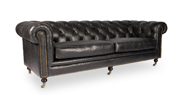 Birmingham Tufted Leather Sofa