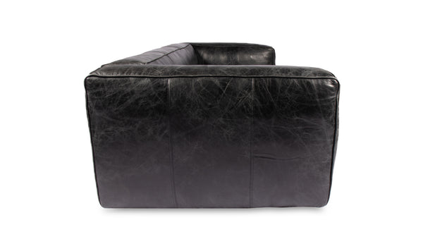 Kirby Leather Premium Sofa Dark Grey