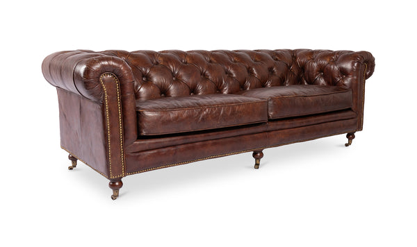 Birmingham Tufted Leather Sofa