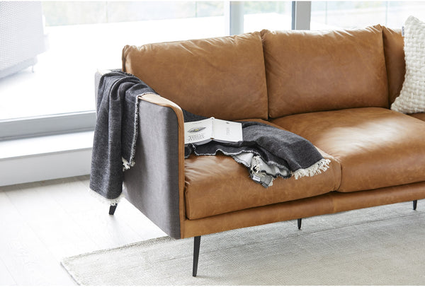 Moe's- Messina Premium leather Sofa