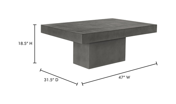 Maxima Outdoor Coffee Table Dark Grey