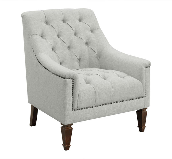 Coaster Fabric Upholstered Sloped Arm Chair