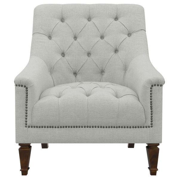 Coaster Fabric Upholstered Sloped Arm Chair