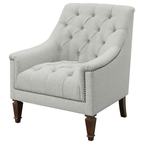 Coaster Fabric Upholstered Sloped Arm Chair