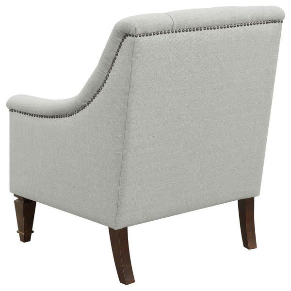 Coaster Fabric Upholstered Sloped Arm Chair