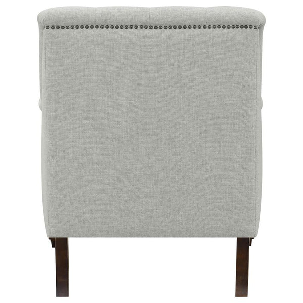 Coaster Fabric Upholstered Sloped Arm Chair