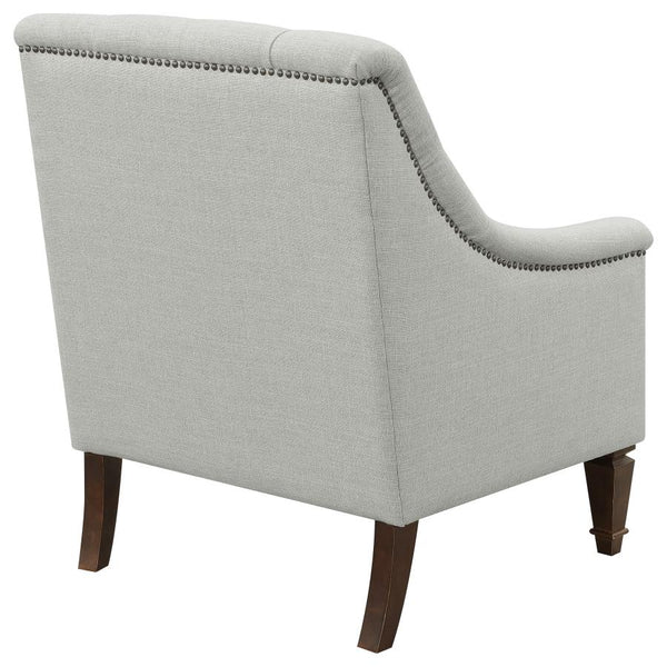 Coaster Fabric Upholstered Sloped Arm Chair