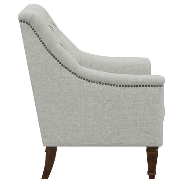 Coaster Fabric Upholstered Sloped Arm Chair