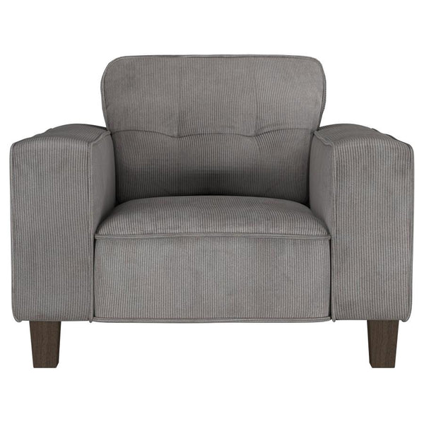 Deerhurst Track Arm Tufted Accent Chair