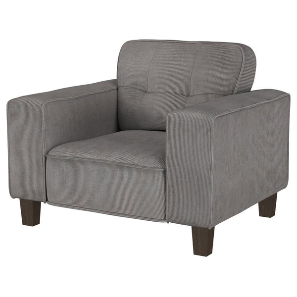 Deerhurst Track Arm Tufted Accent Chair