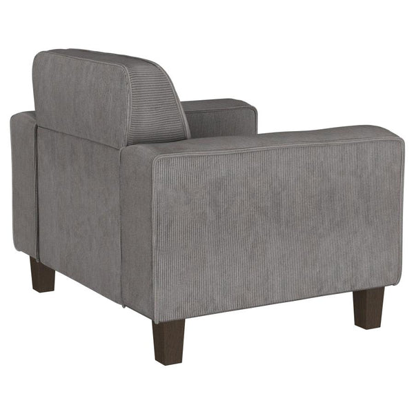 Deerhurst Track Arm Tufted Accent Chair