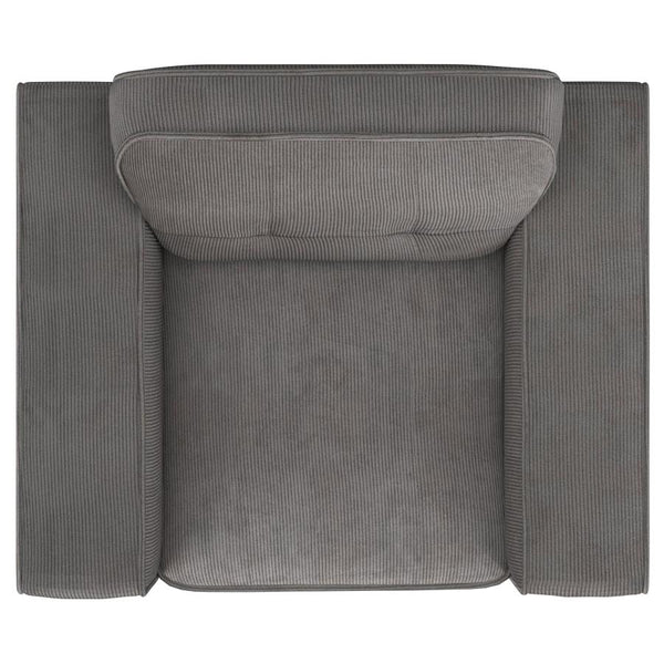 Deerhurst Track Arm Tufted Accent Chair