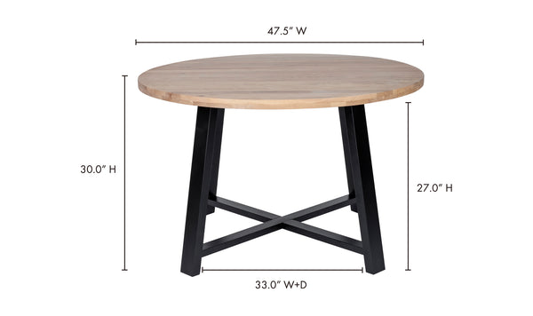 Moe's- Mila Round Dining Table- YC-1002-24