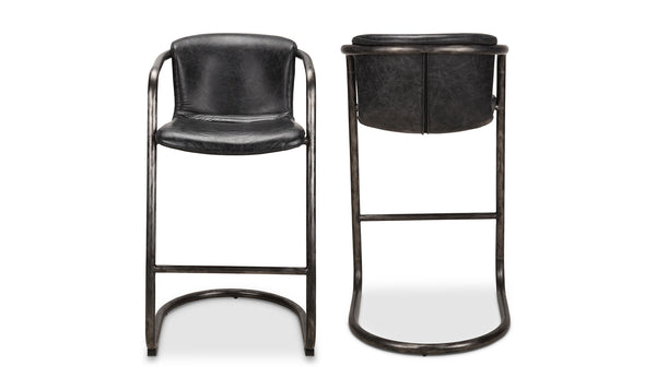 Freeman Leather Bar Stool Set of 2